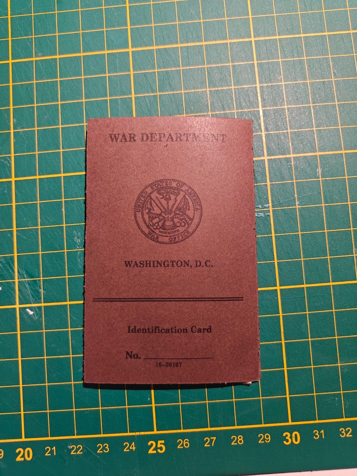 Repro US WW2 ID card, Ophalen of Verzenden, Nieuw, Eén auteur