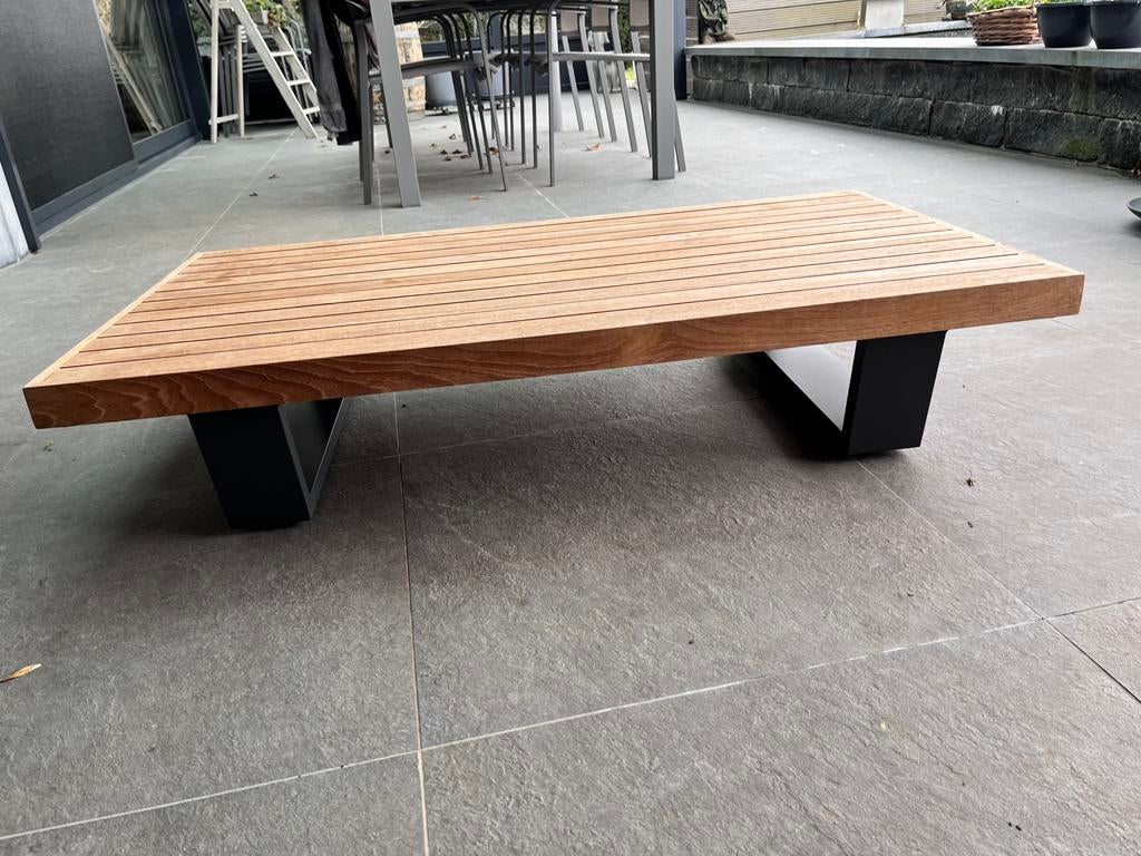 Teak bijzettafel, Ophalen, Zo goed als nieuw