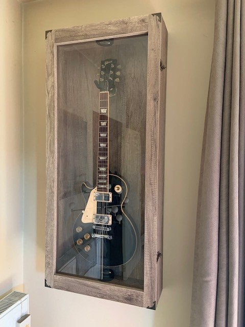 Gitaar vitrinekast Gitaardisplay Wandkast, Ophalen, Nieuw