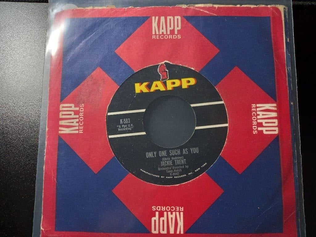 Jackie Trent‎ — Only One Such As You - '7 Popcorn, Enlèvement ou Envoi, 7 inch, Comme neuf, Pop