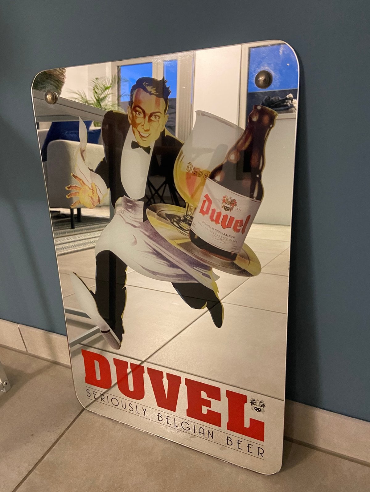 Duvel spiegel, Ophalen, Zo goed als nieuw, Duvel