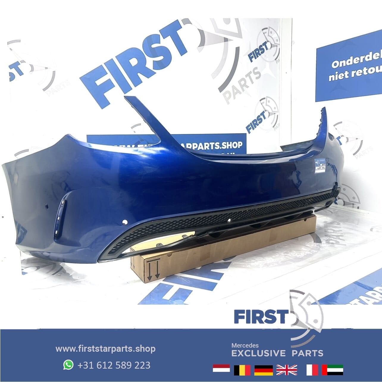 W205 BUMPER C KLASSE AMG ACHTERBUMPER COMPLEET ORIGINEEL C43, Arrière, Utilisé, -, -