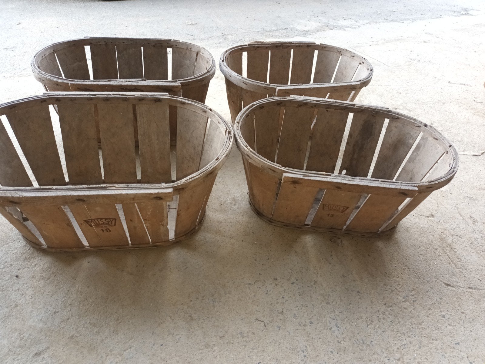 Brocante oogst manden. 4 stuks, Antiek en Kunst, Ophalen