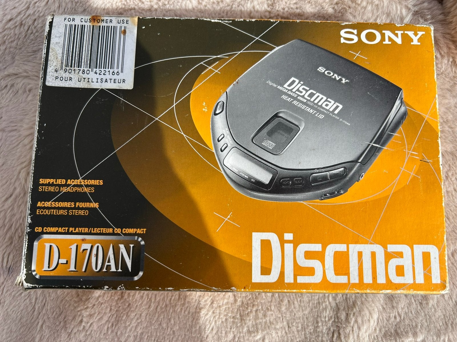 Sony Discman D-170AN avec boîte d'origine, manuel,..., Enlèvement ou Envoi, Discman