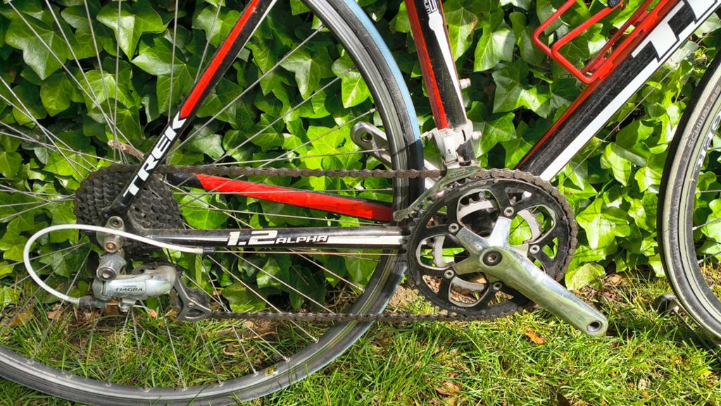 Koersfiets trek, Ophalen, Velgrem, Trek