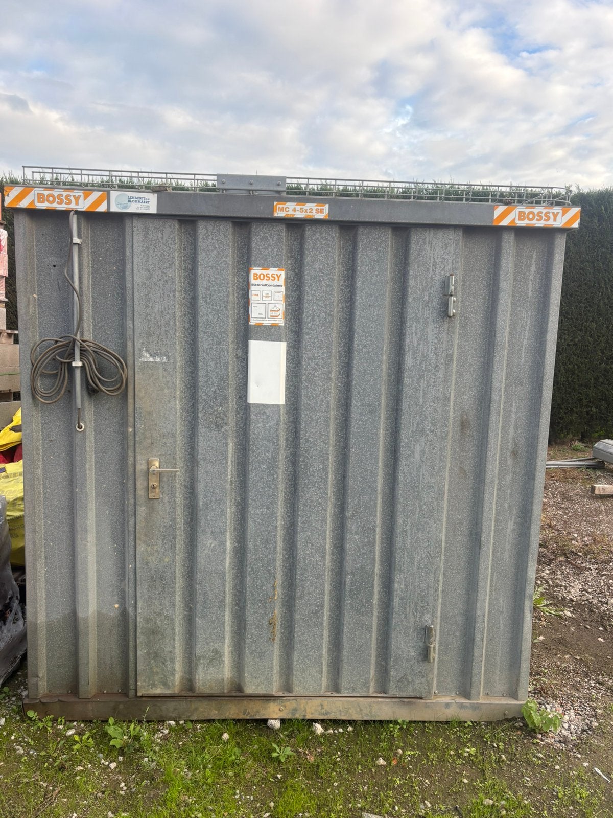 Conteneur pour matériaux Bossy 5 m x 2 m galva, Enlèvement, Comme neuf