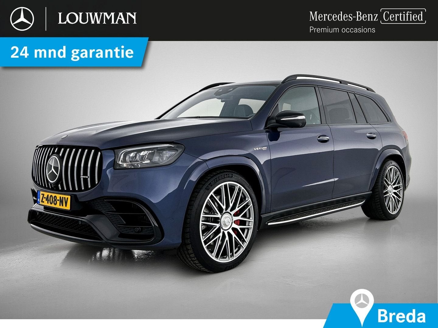 Mercedes-Benz GLS 63 AMG 4MATIC+ | Panoramadak | Alarm | Mem, Auto's, 305 g/km, Zwart, Blauw, SUV of Terreinwagen