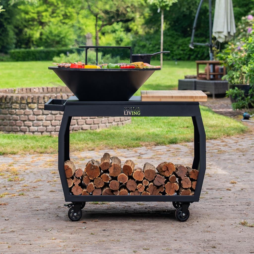Plancha BBQ Big Jack 3.0 Blackline met 80cm bakplaat Nieuw, Enlèvement ou Envoi, Neuf, RJRoyal Living, Avec accessoires