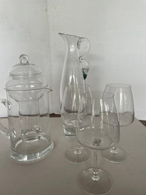2  glazen karaffen, Antiek en Kunst, Ophalen of Verzenden