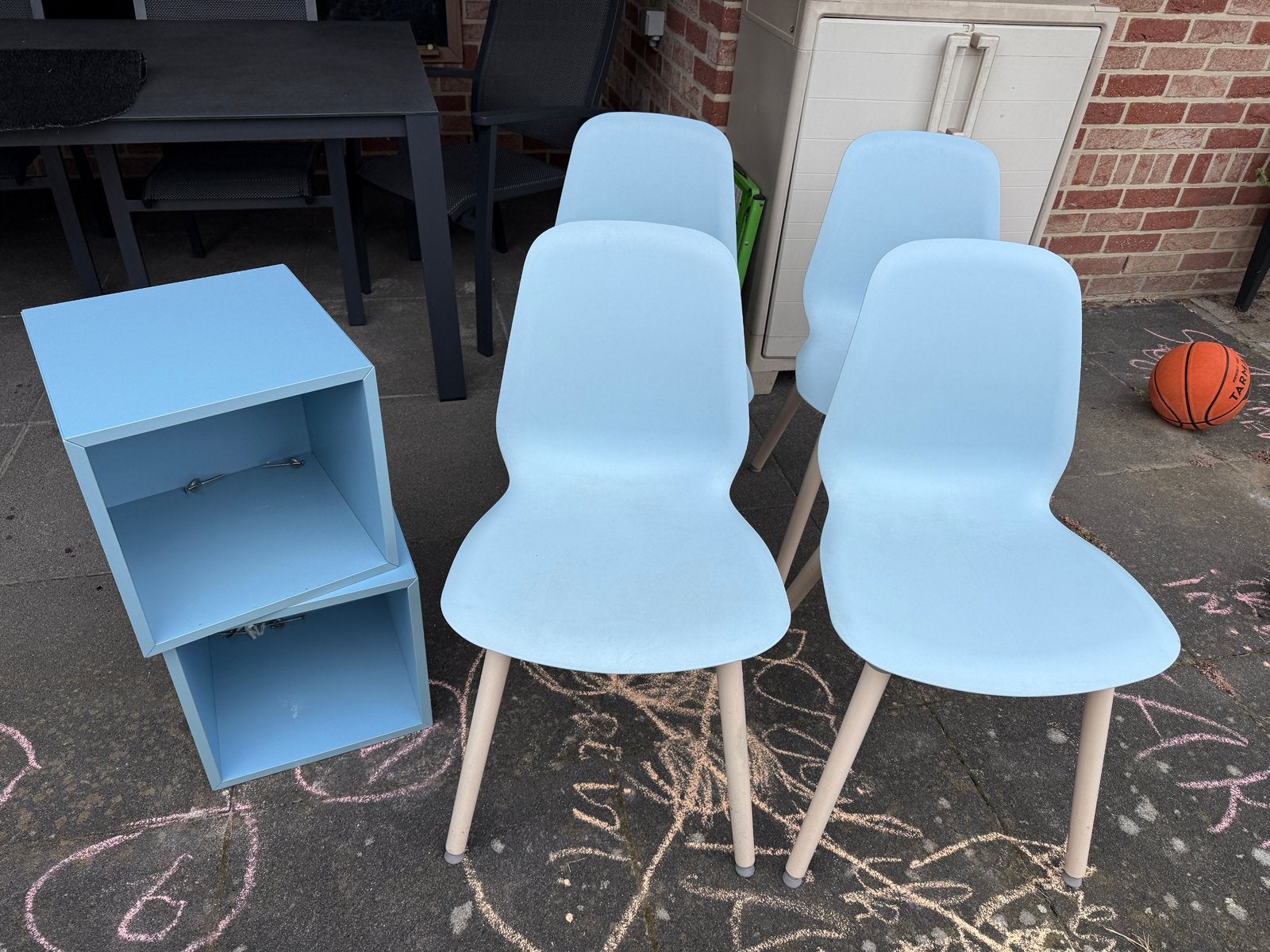 Stoelen, Maison & Meubles, Chaises, Synthétique, Enlèvement, Utilisé, Bleu