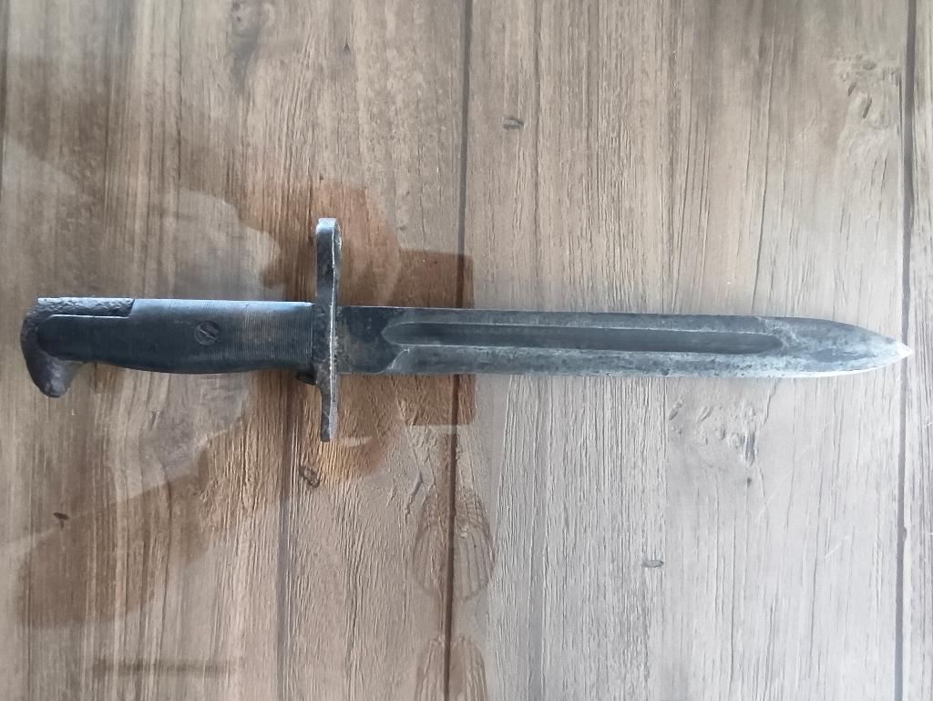 Us Garand bajonet Schuurvondst, Collections, Enlèvement ou Envoi, Armée de terre, Couteau ou Poignard