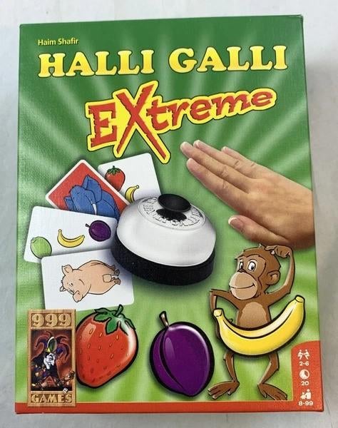 999 Games Halli Galli Extreme Kaartspel met Bel Haim Shafir, Hobby en Vrije tijd, Een of twee spelers, Verzenden, Zo goed als nieuw