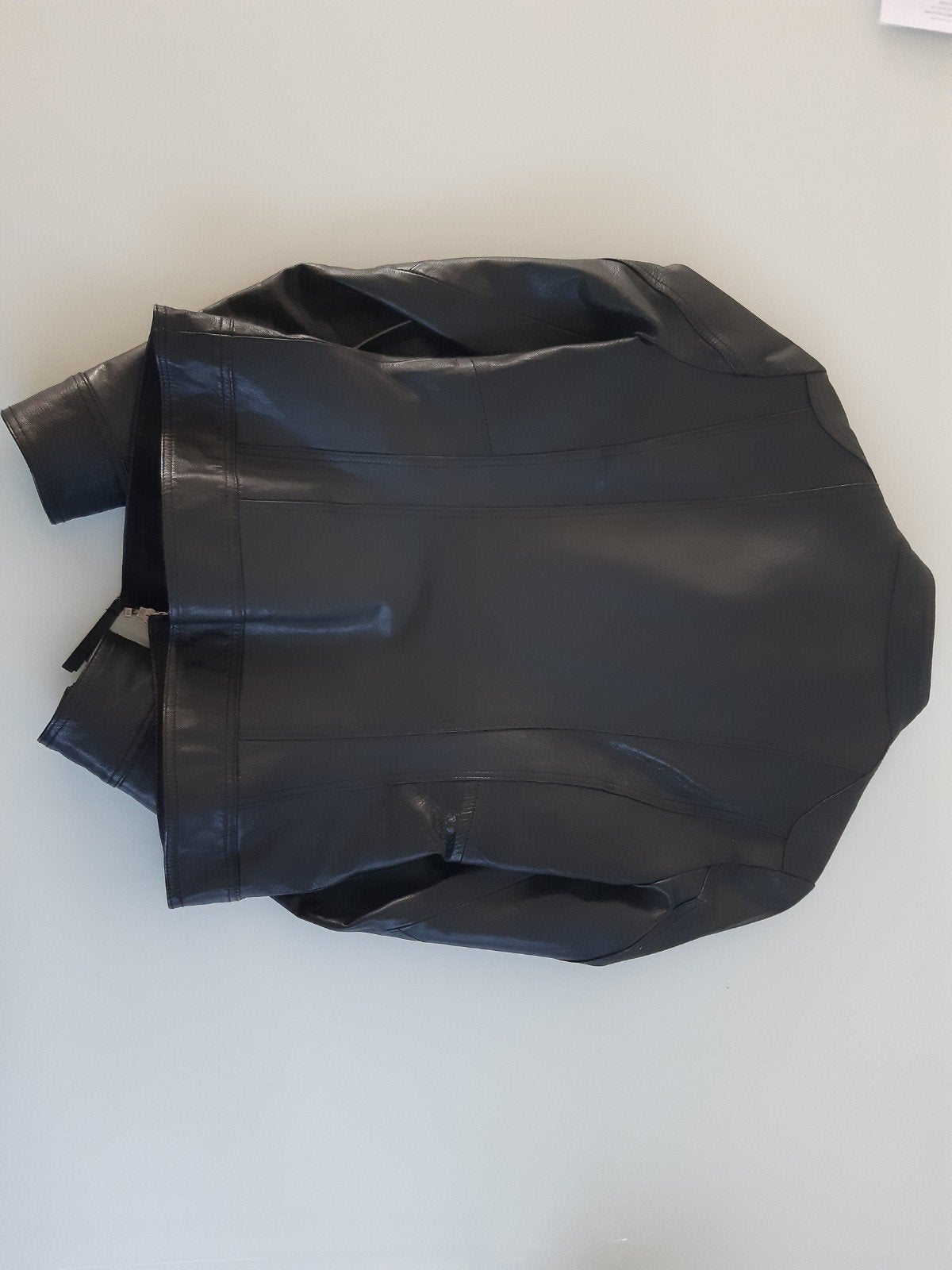 ONLY Fiona echt leren bikerjas – maat 36 – zwart, Kleding | Dames, Jassen | Winter, Ophalen, Only, Zwart, Zo goed als nieuw