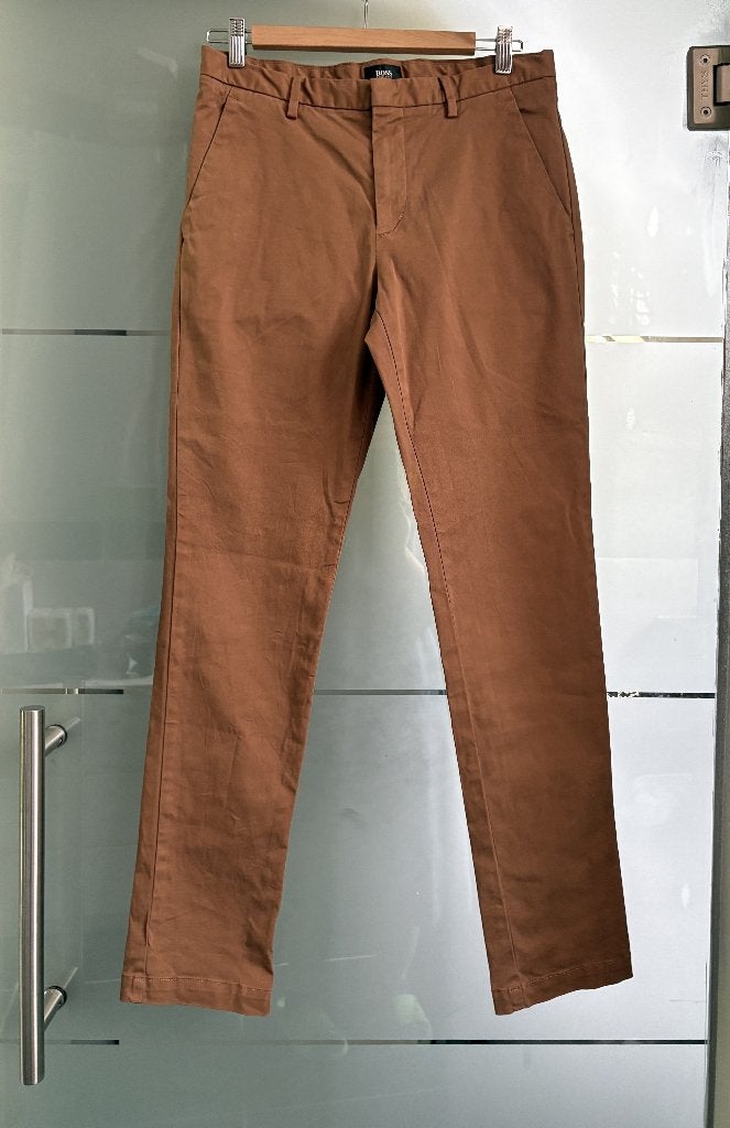 Hugo Boss - Chinos - Taille 28, Comme neuf, Brun, Enlèvement, Hugo Boss