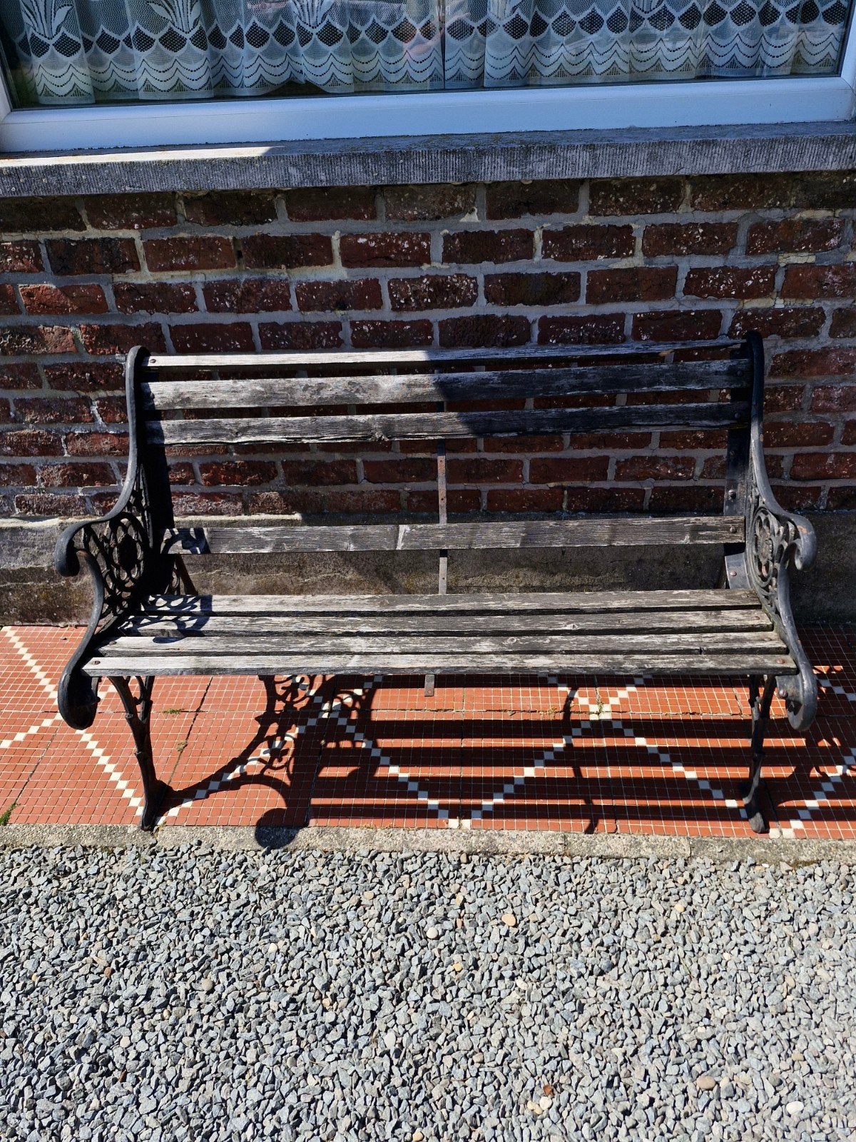 Gietijzeren tuinbank (restauratie), Enlèvement