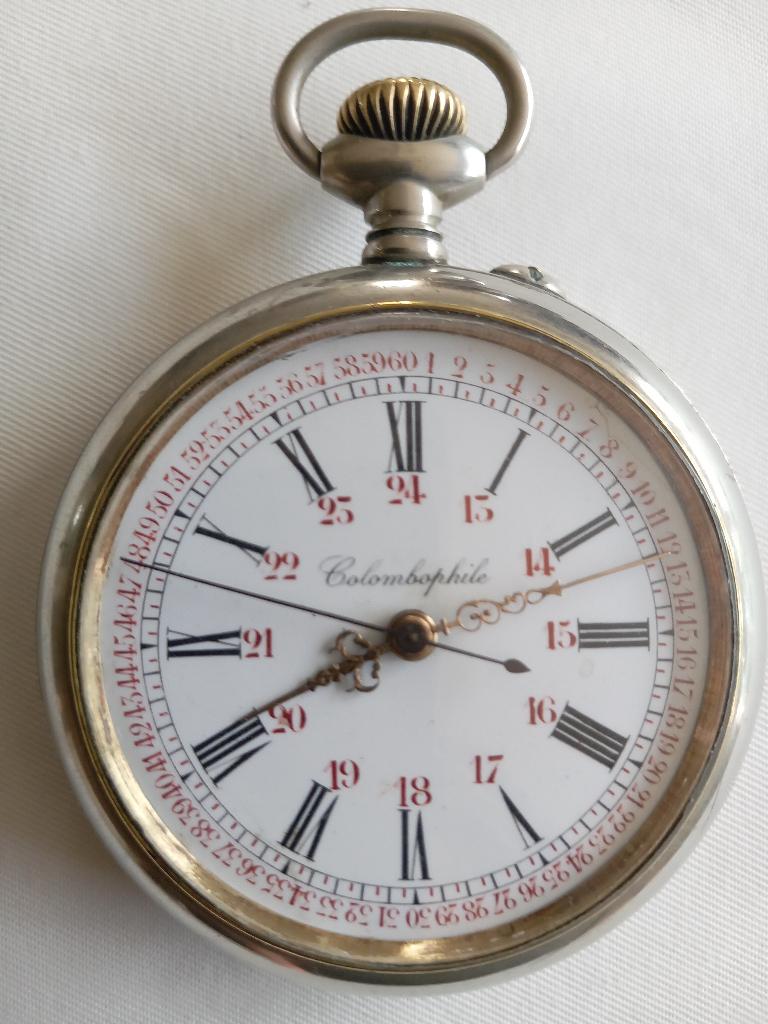 Regulateur  Colombophile, Overige merken, Zakhorloge, 1900 tot 1930, Verguld