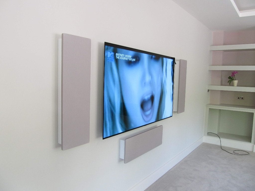 Slank Monitor Audio SoundFrame 2 on-wall + Subwoofer 360HD, Audio, Tv en Foto, Gebruikt, Overige typen, Monitor Audio, Ophalen
