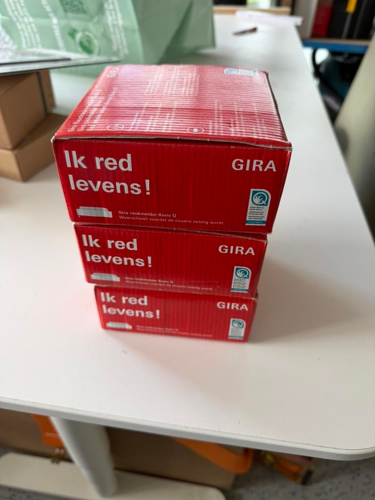 3x Gira Rookmelder Basic Q – nieuw– Originele verpakking, Elektronische apparatuur, Overige elektronische apparatuur, Ophalen
