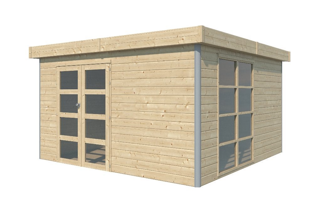 Tuinhuis Misaka 385x385cm NIEUW, Ophalen of Verzenden, Nieuw, Hout, Overige typen