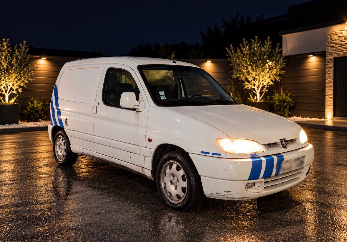 Peugeot partner lichte vracht 1,9 diesel airco 1998, Auto's, Euro 2, 1900 cc, Particulier, 2 zetels