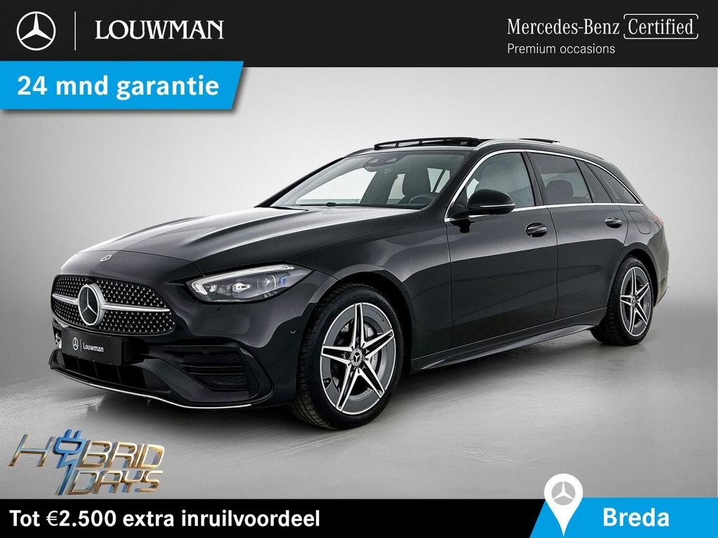 Mercedes-Benz C 300 Estate e AMG Plug-In Hybride AMG Line |, Auto's, Automaat, Zwart, Zwart, 13 g/km