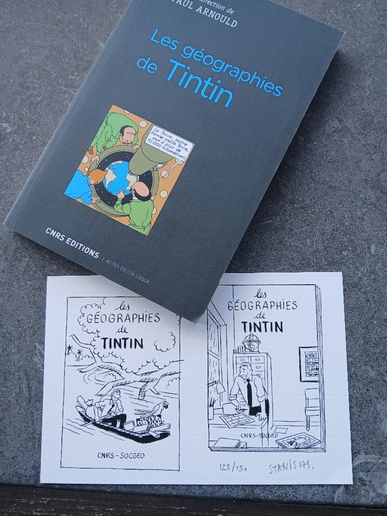 Livre "les géographie d'Hergé" n125/150 + ex-libris, Enlèvement, Neuf, HERGE