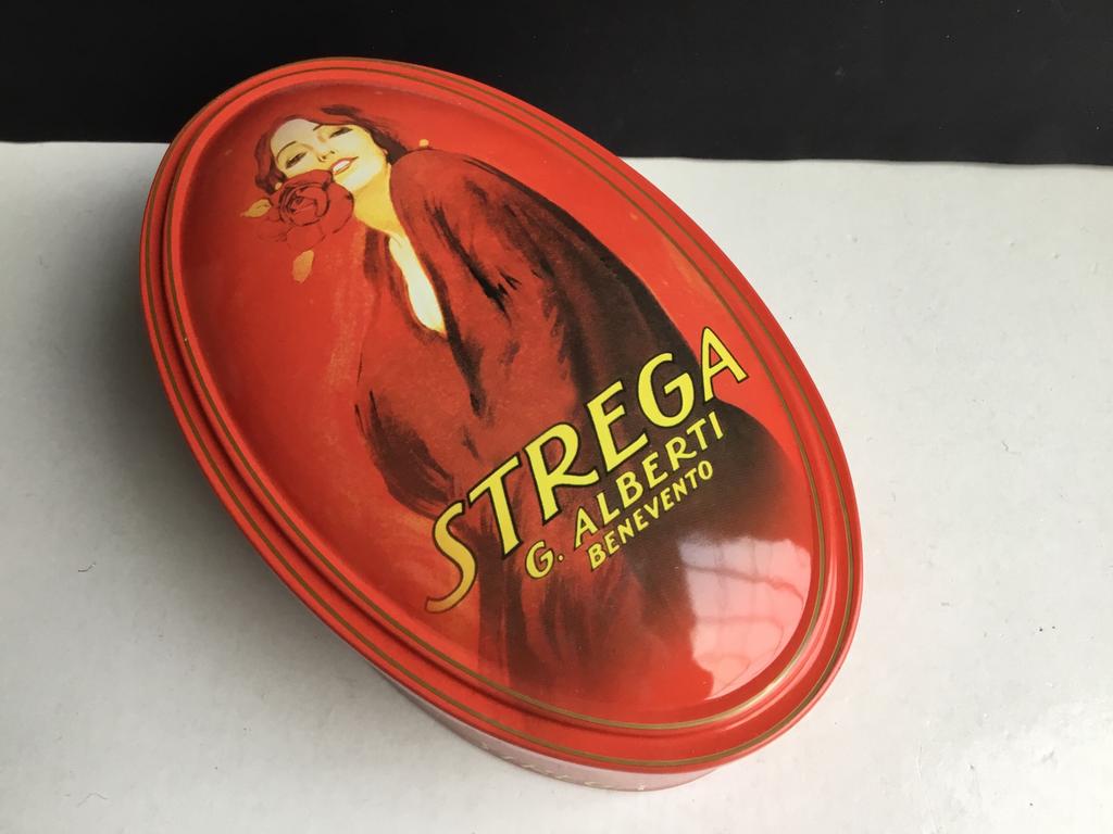 Boîte en fer blanc Strega G.Alberti Benevento, Enlèvement ou Envoi