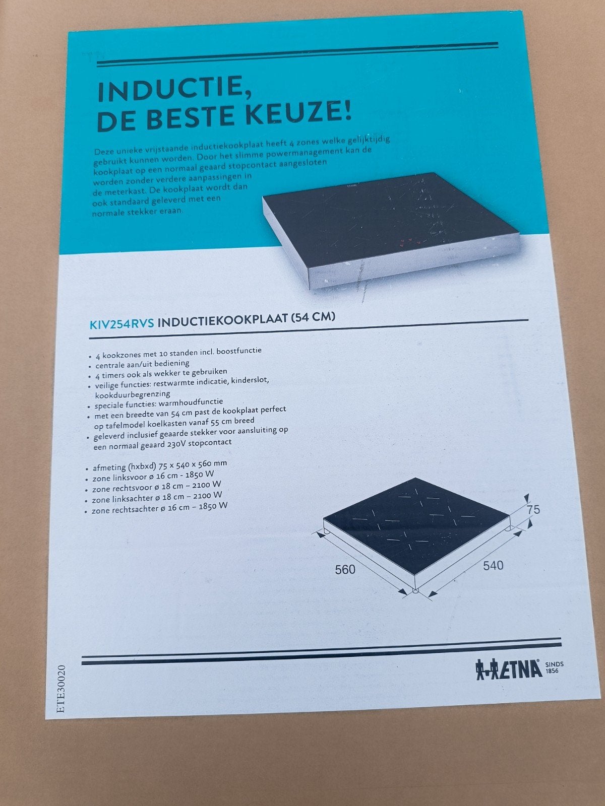 neuf dans la boîte : plaque à induction, Electroménager, Enlèvement, Induction