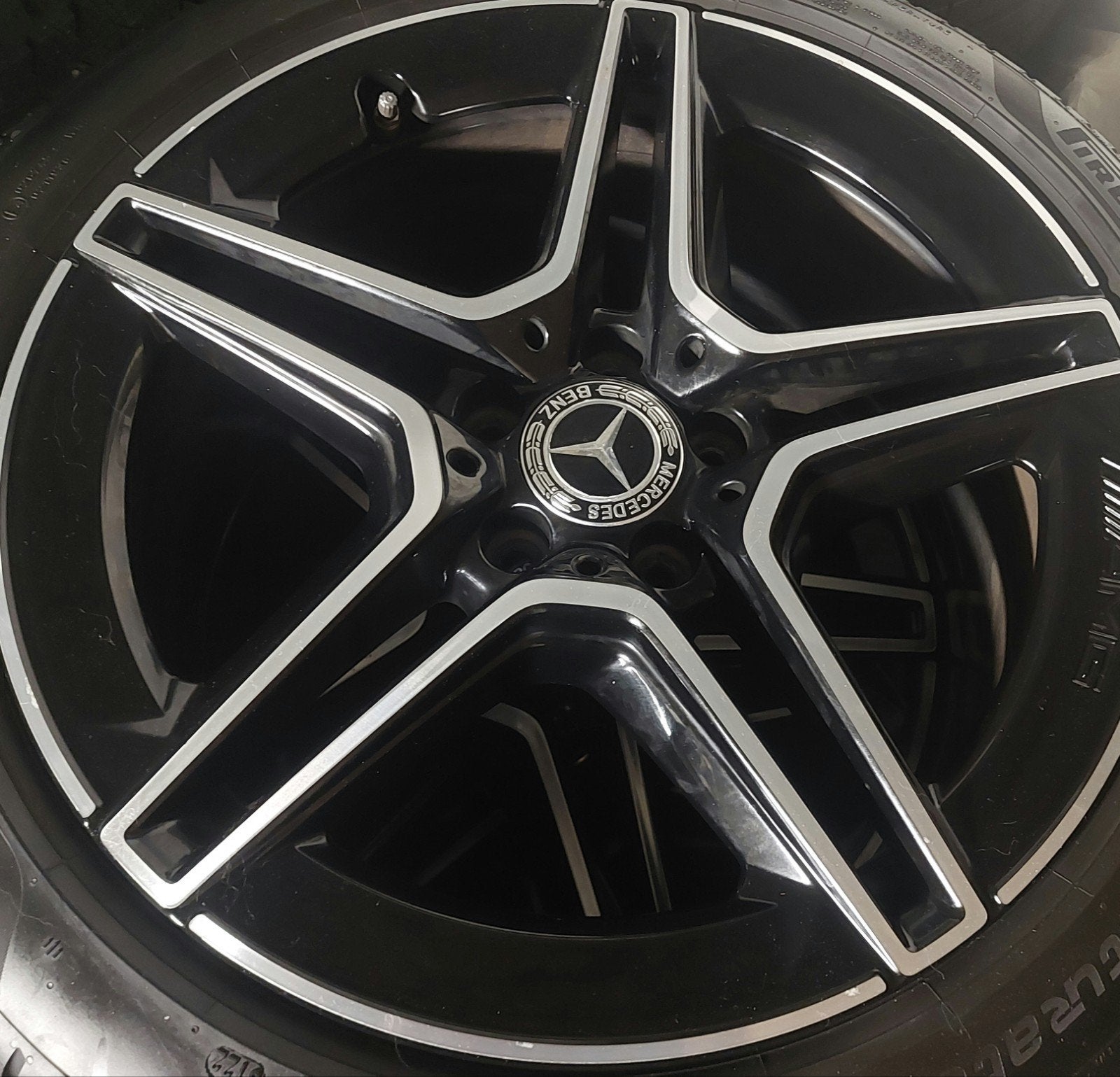 Velgen /Wheels W205 Mercedes C zomerbanden 225 45 18 245 40, Auto-onderdelen, Banden en Velgen, Ophalen