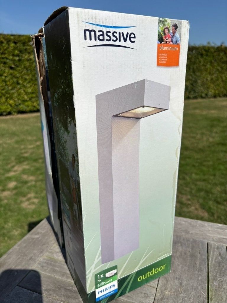 Massive GX53 LED tuinverlichting, Tuin en Terras, Ophalen, Inox, Gebruikt, Minder dan 50 watt