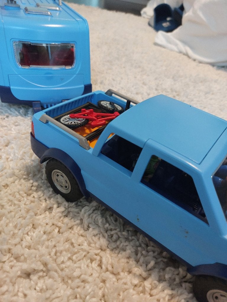 Playmobil caravan met auto, Enlèvement ou Envoi, Autres séries, Comme neuf, Kit complet