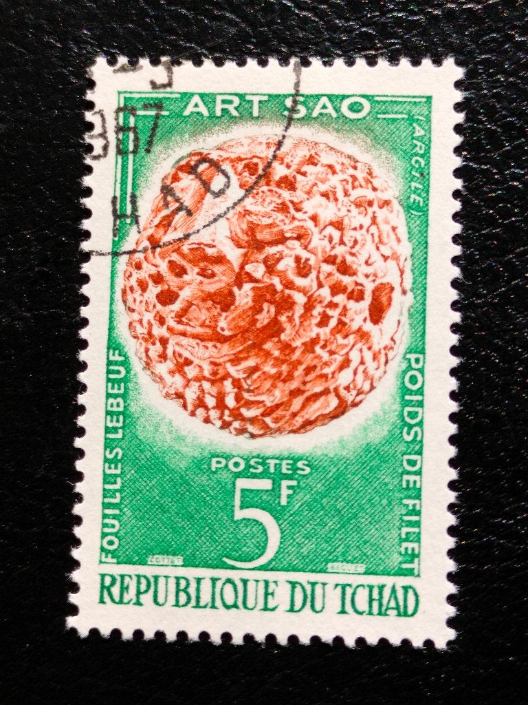 Tchad 1963 - Art du Tsao, poids de fillet, Envoi, Autres pays, Affranchi