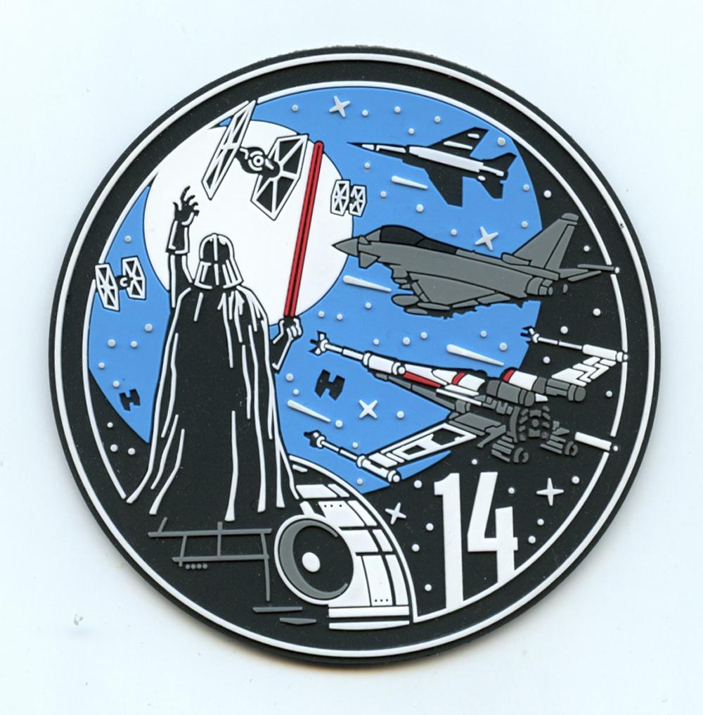 Spaanse luchtmacht patch ALA14 Star wars EF2000 PVC v1, Verzenden, Luchtmacht, Embleem of Badge