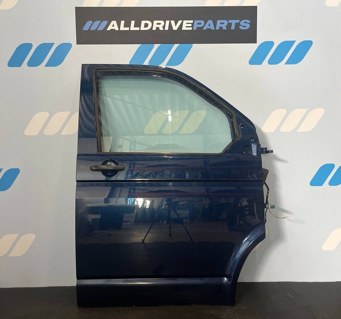 VW Transporter T5 Voorportier rechts LD5Q blauw 7E0831056F, -, Utilisé, Porte, Avant