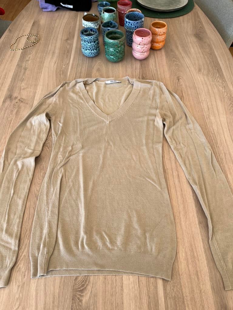 Donkerbeige trui Liu Jo maat S, Ophalen of Verzenden, Gedragen, Maat 36 (S), Beige
