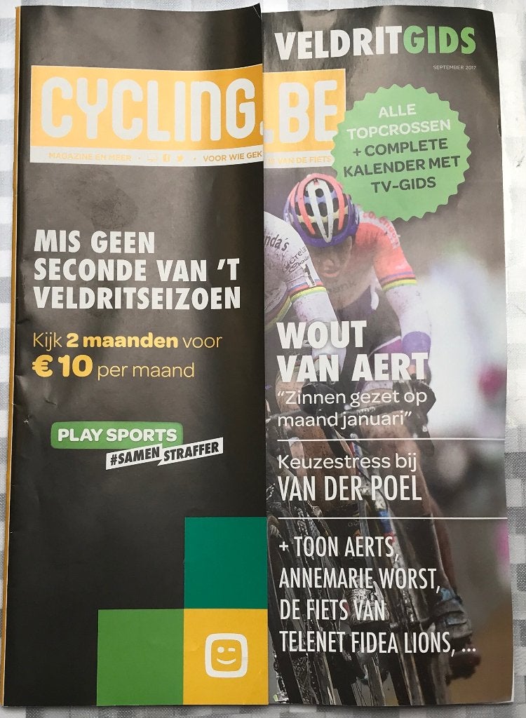 TE KOOP cycling(.be) veldritgids september 2017, Verzenden, Nieuw, Sport en Vrije tijd