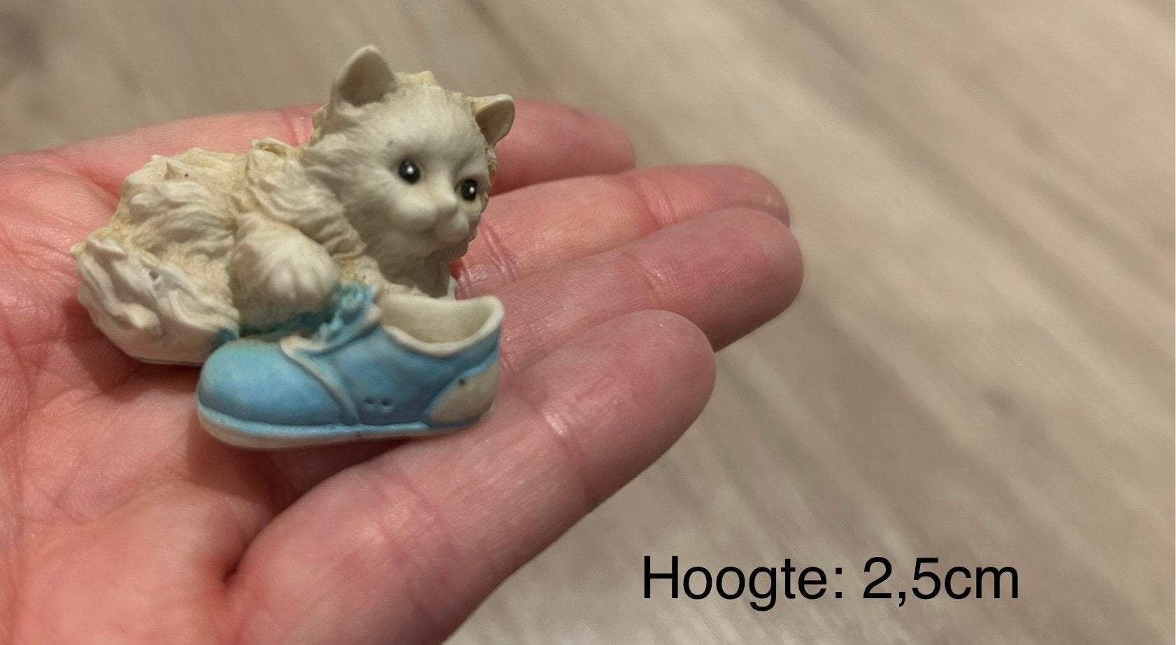 Beeldje kat met schoen, Enlèvement ou Envoi, Comme neuf, Animal