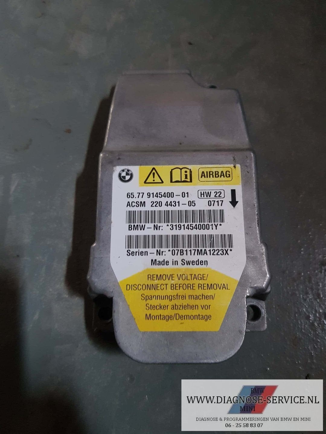 BMW 5er E60 E61 airbag module 64779145400 9145400, -, Utilisé, -, Enlèvement ou Envoi