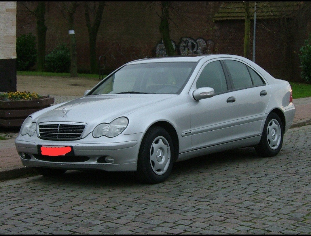 Mercedes 220, Auto's, Automaat, 4 deurs, Stof, Zwart