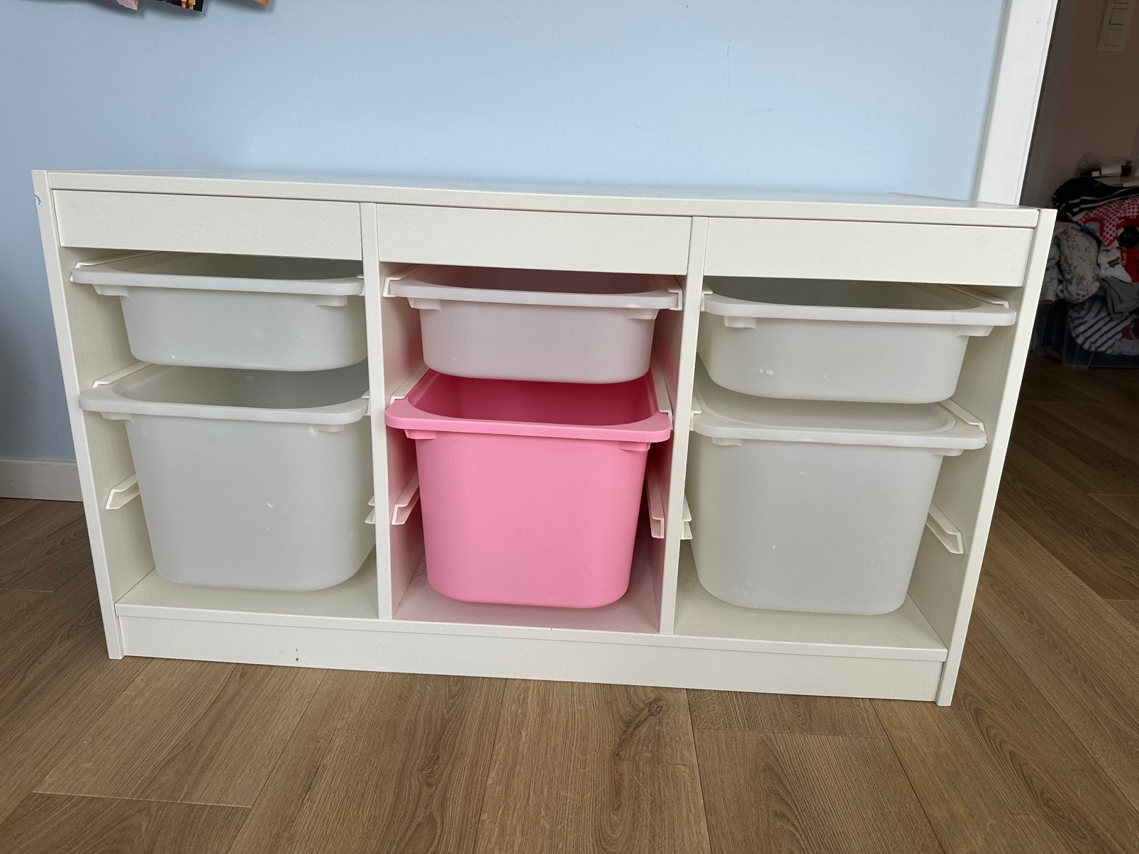 Meuble de rangement a bacs trofast ikea, Enlèvement, Comme neuf