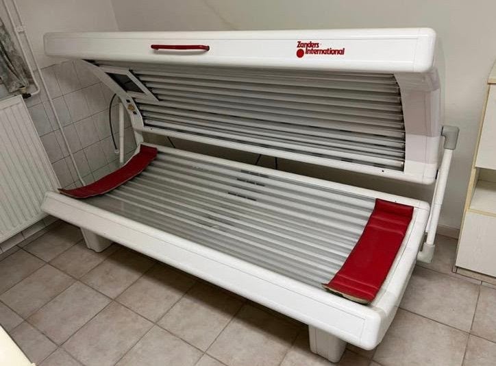 Gratis ☀️ Zonnebank merk Zanders International, Electroménager, Enlèvement, Utilisé, Banc solaire double, 15 lampes ou plus