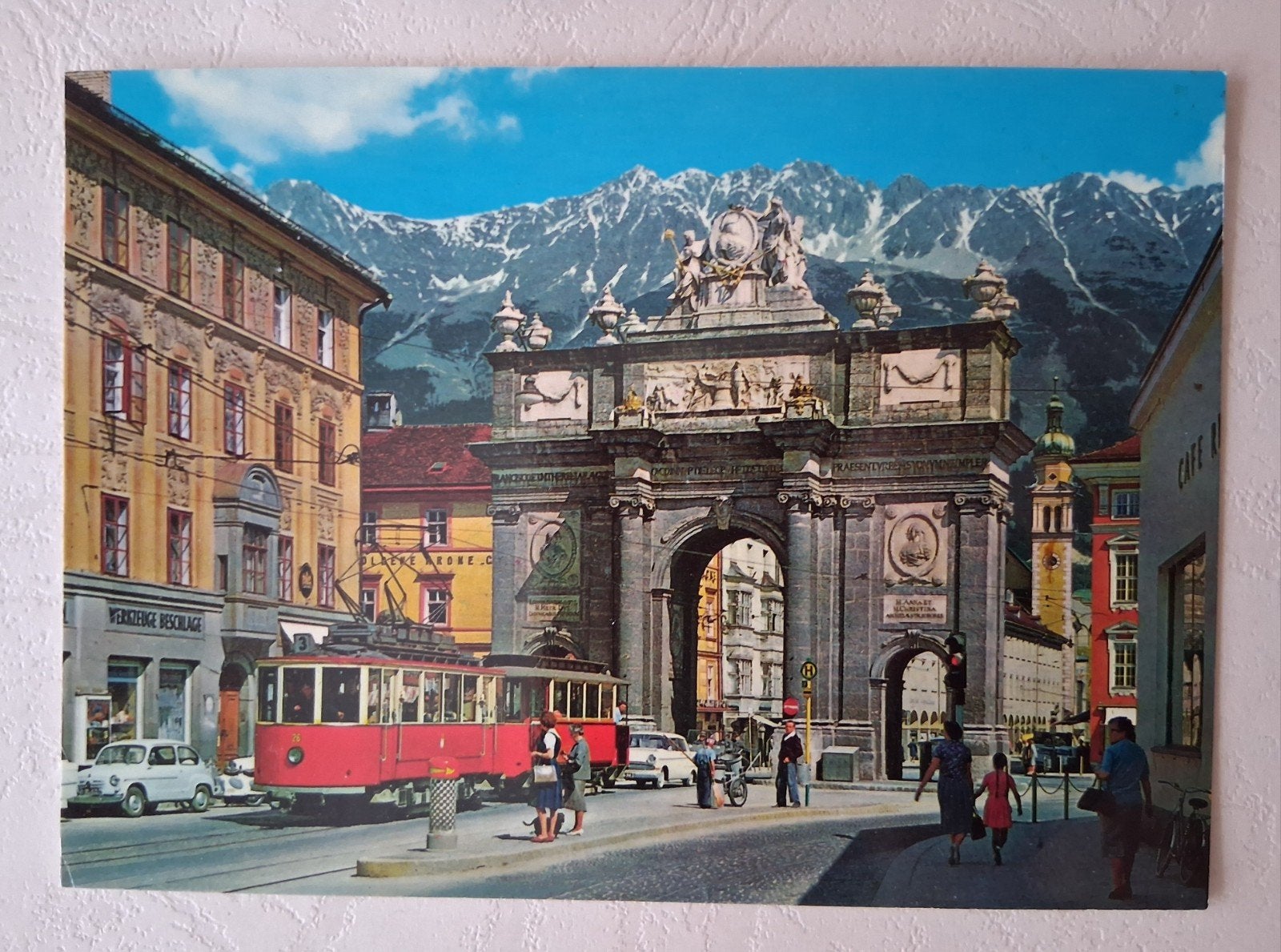 postkaart Arc de Triomphe in Innsbruck (Oostenrijk), Collections, Enlèvement ou Envoi, Autriche