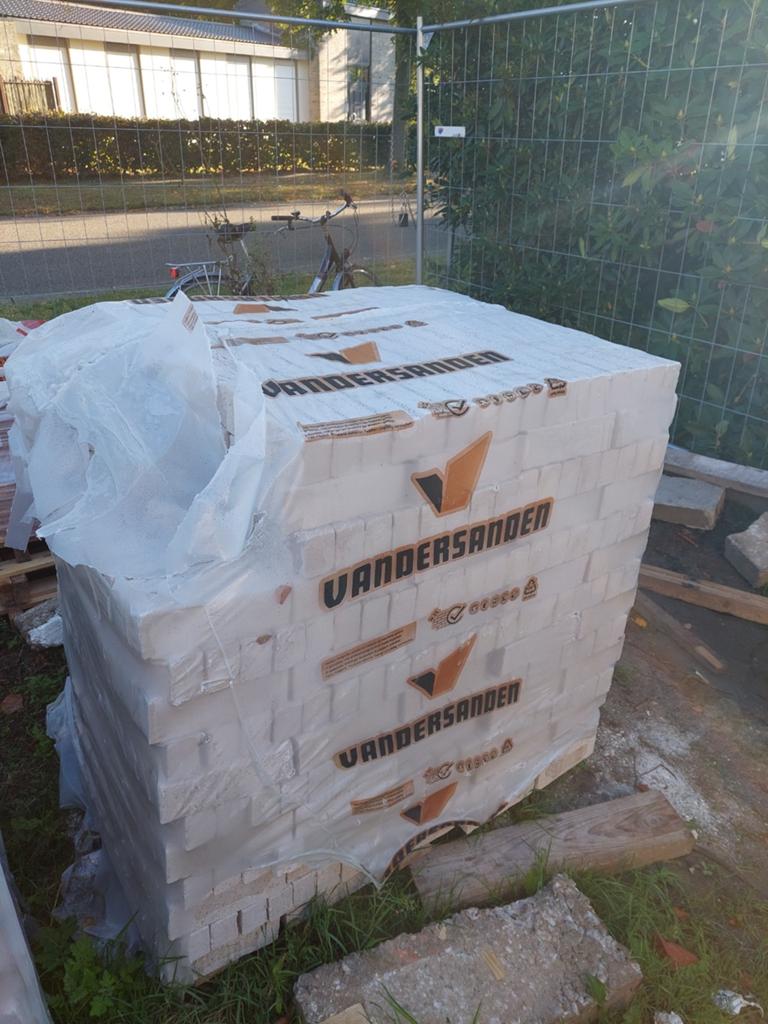 1 pallet perla gevelsteen - 7x20, Doe-het-zelf en Bouw, Metselstenen, Ophalen