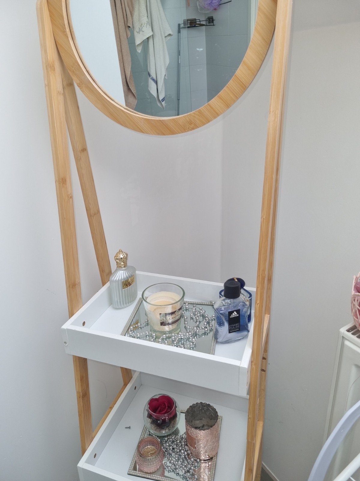 Houten planken met spiegel, Ophalen of Verzenden