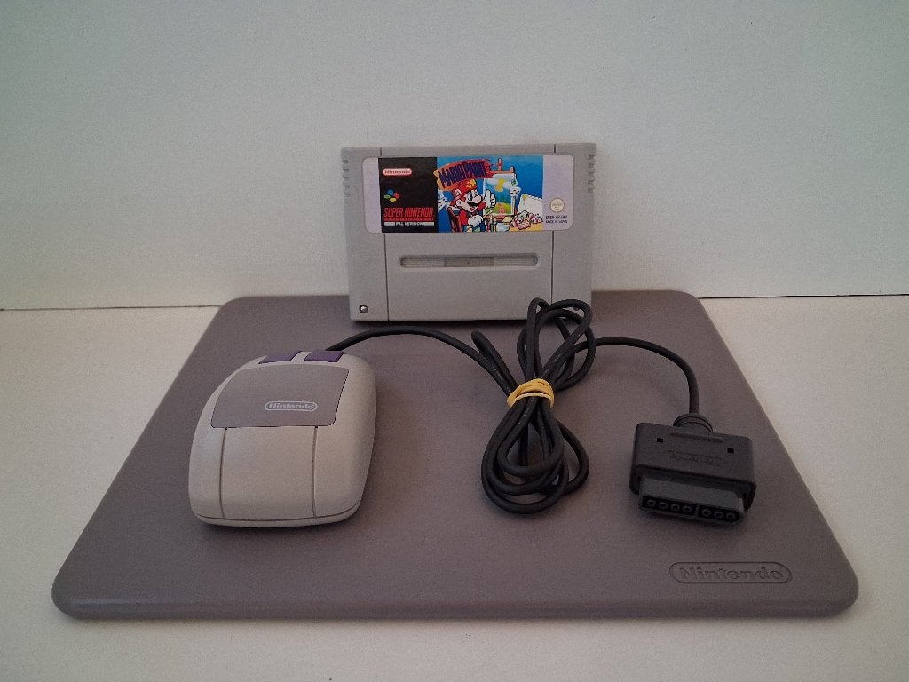 Mario Paint + muis en muismat (Nintendo SNES), Games en Spelcomputers, Gebruikt, Verzenden, Overige genres, 1 speler