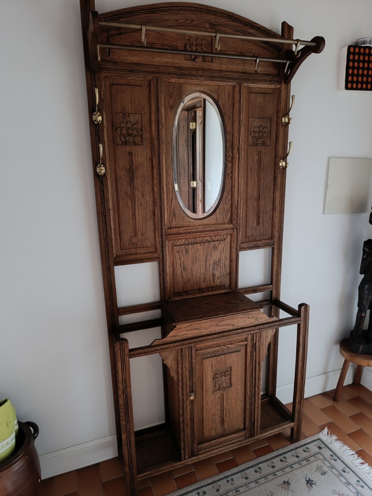 Vestiaire kast, Antiek en Kunst, Ophalen