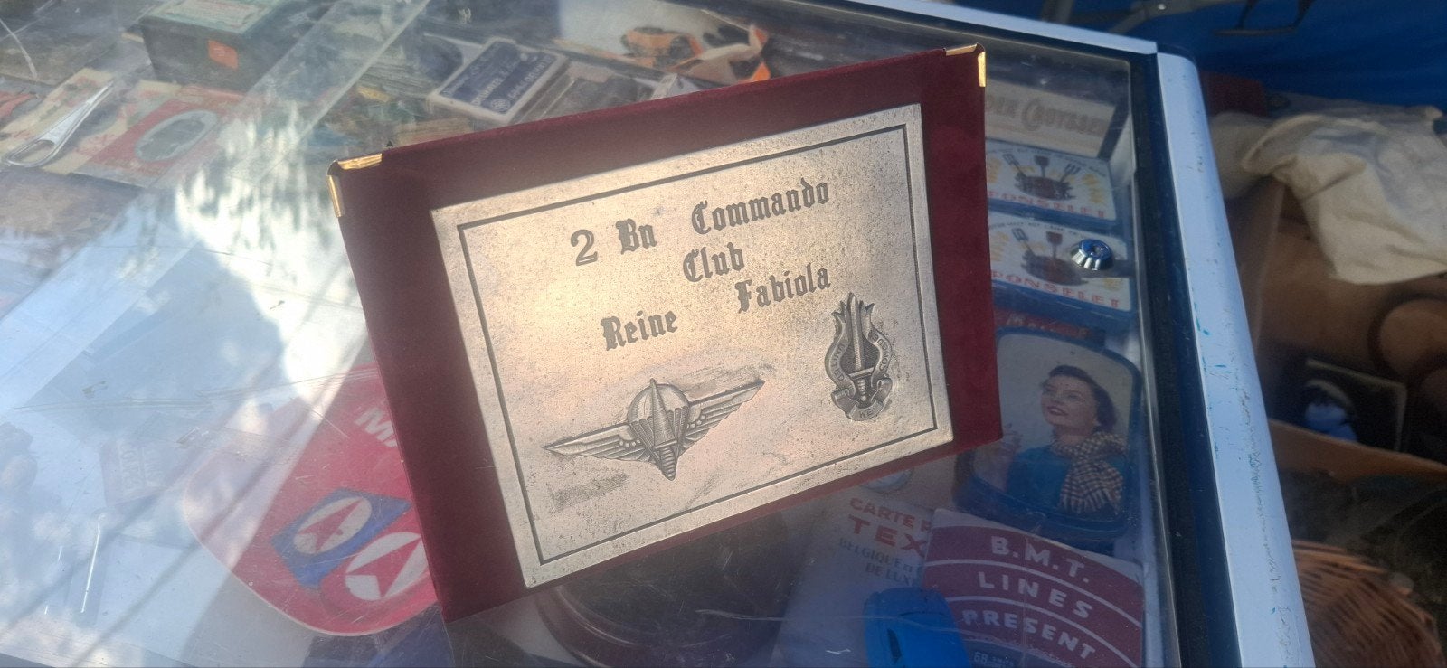 plaque paracommando belge 2cdo, Collections, Objets militaires | Général, Enlèvement ou Envoi