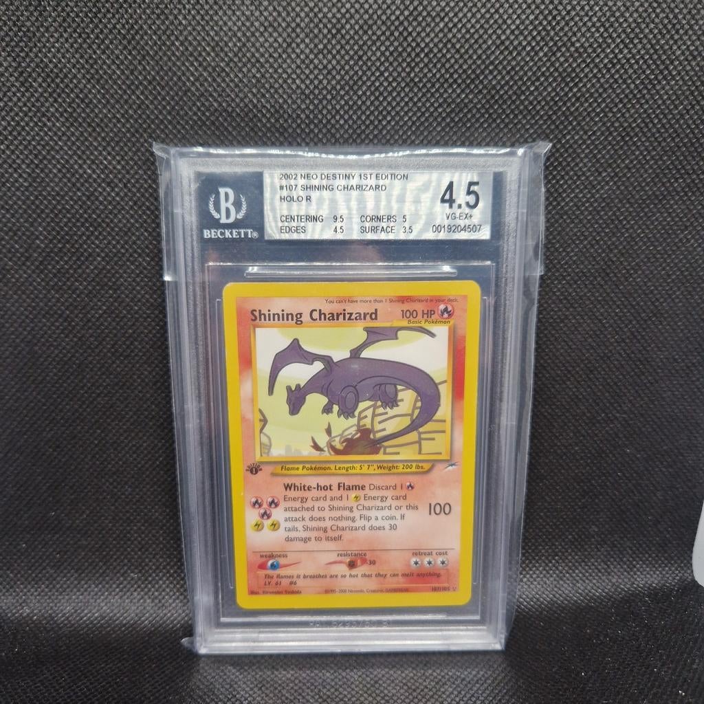 Shining Charizard Holo Neo Destiny BGS 4.5, Hobby en Vrije tijd, Verzamelkaartspellen | Pokémon, Ophalen of Verzenden