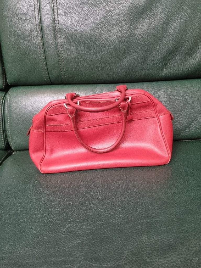 Handtas Delvaux, Ophalen, Gebruikt, Rood, Handtas