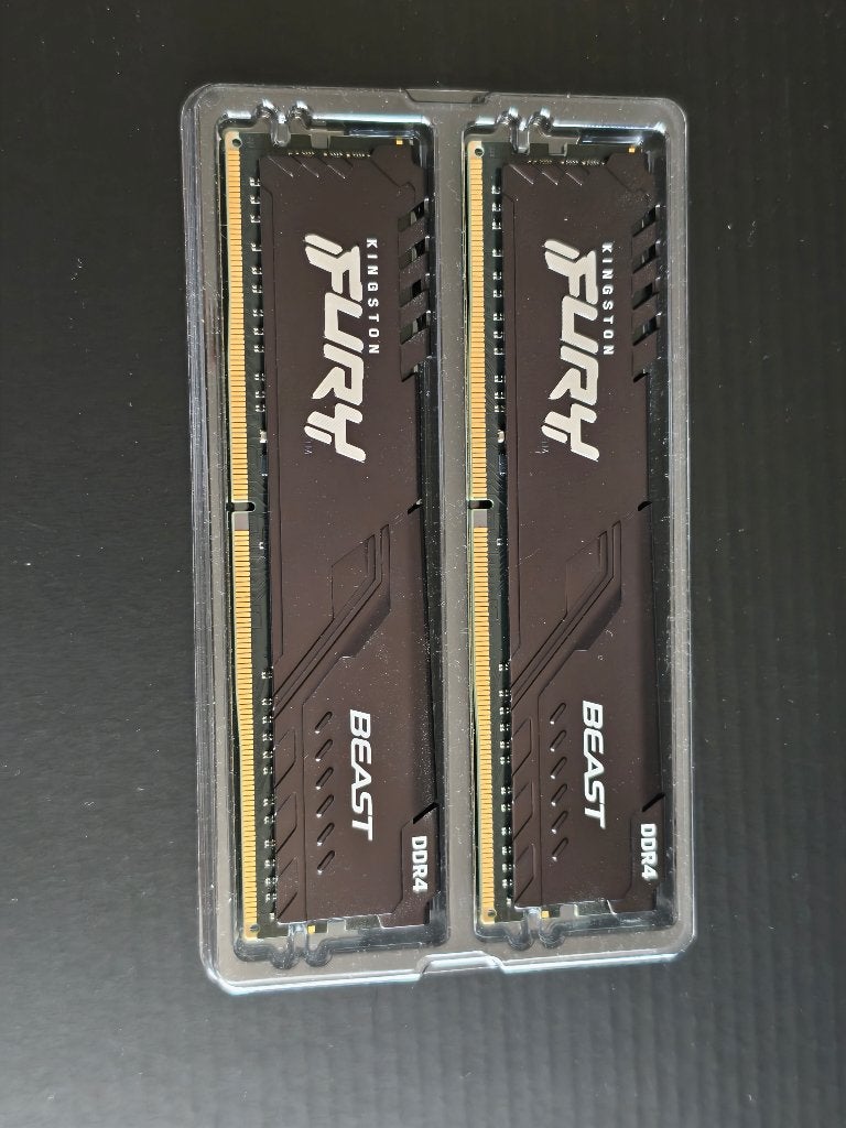 Kingston Fury Beast 16GB DDR4 RAM | 3200MHz (2x8GB), Computers en Software, DDR4, Ophalen of Verzenden, Zo goed als nieuw, Desktop